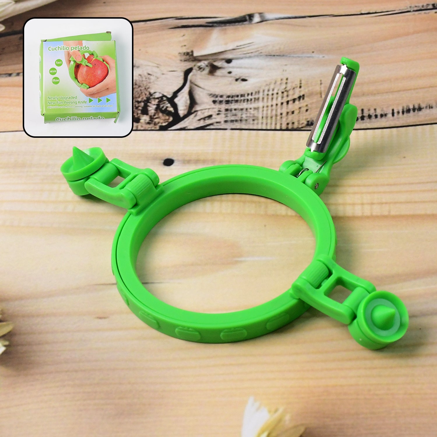 Adjustable Apple Peeler Cutter with Holder Ring Adjustable Apple Peeler Cutter with Holder Ring